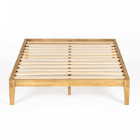 Thor Japanese Joinery Bed Frame with Thorlock Joints (Light Oak Finish)