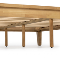 Thor Japanese Joinery Bed Frame with Thorlock Joints (Light Oak Finish)