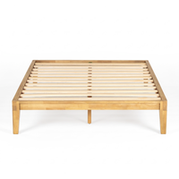 Thor Japanese Joinery Bed Frame with Thorlock Joints (Light Oak Finish)