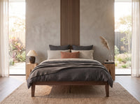 Thor Japanese Joinery Bed Frame with Thorlock Joints (Walnut Finish)