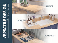 1.5 in. Thick Birch Wood Butcher Block Counter Tops, Unfinished Solid Wood Slabs in Multiple Sizes